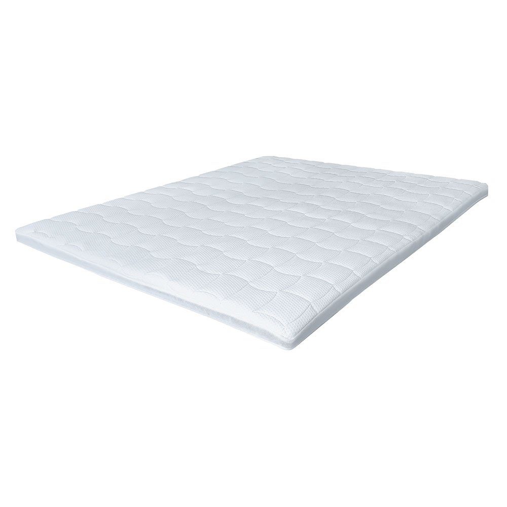 Topper Terra Med Gel Schaum Topper mit 7 Zonen, Matratzen Perfekt, 6 cm hoch, Gelschaum, sehr druckentlastender Gelschaumtopper mit Klimaband