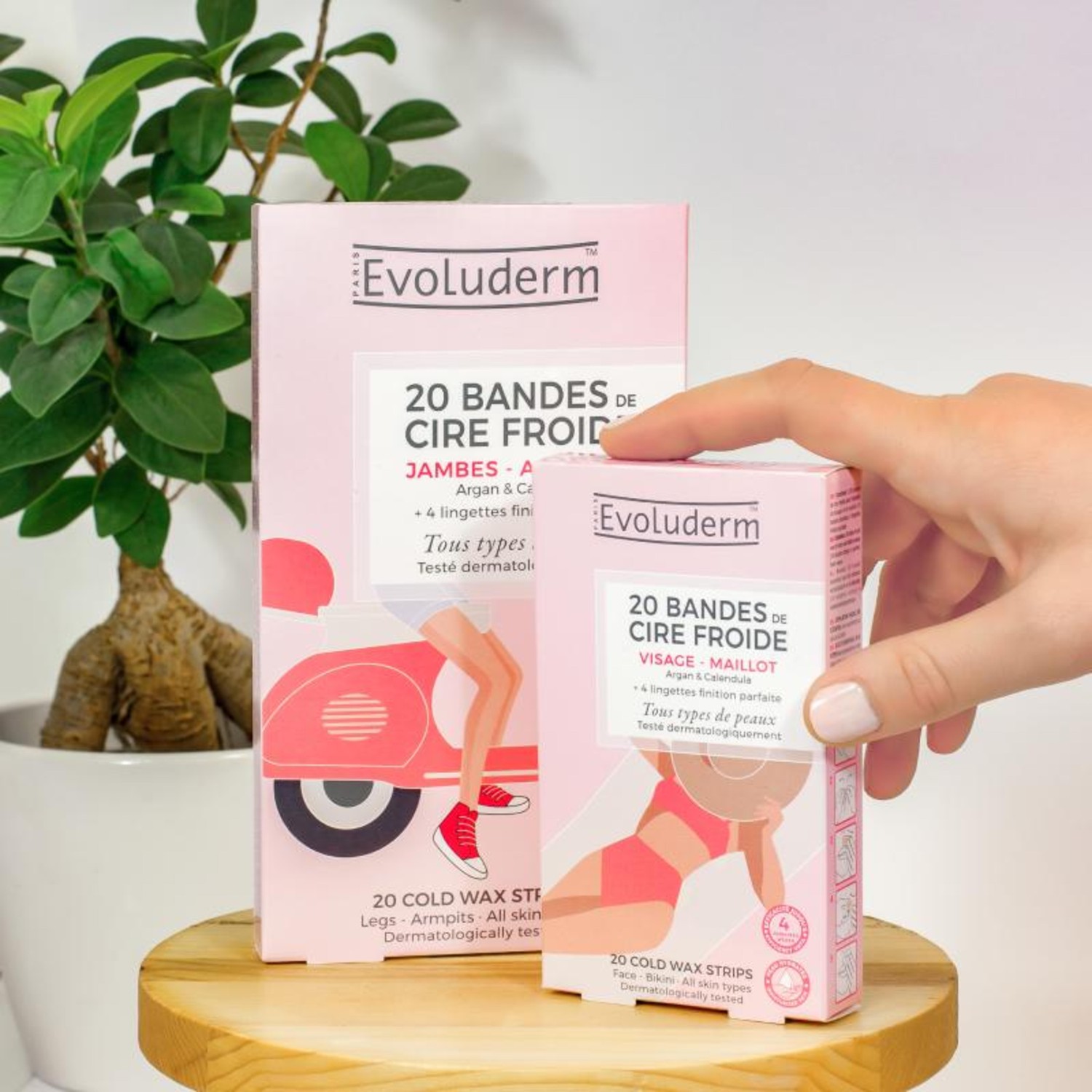 „Evoluderm“ 20 šalto vaško juostelių kojoms ir pažastims