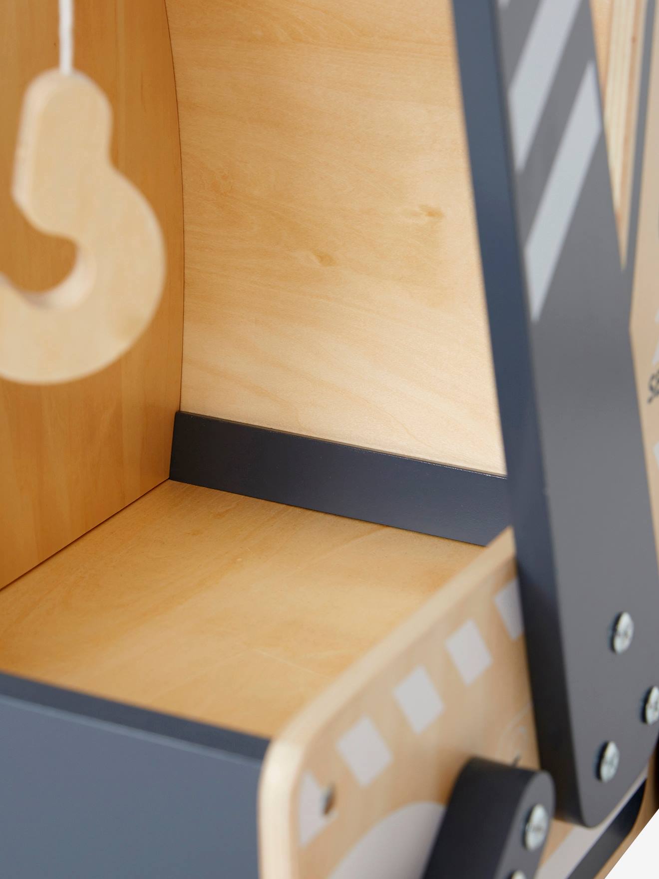 Chariot de marche Camion en bois FSC® beige