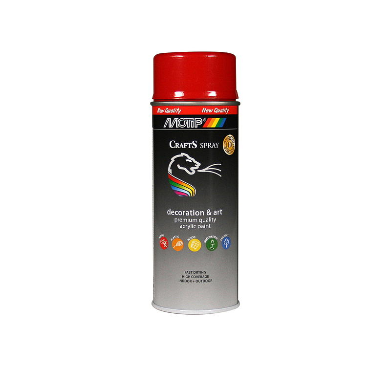 Crafts Spraymaling 400ml Signalrød RAL3002 Crafts