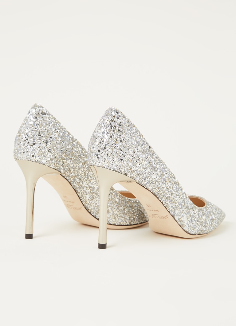 Pantofi cu toc înalt Jimmy Choo Romy cu detalii strălucitoare