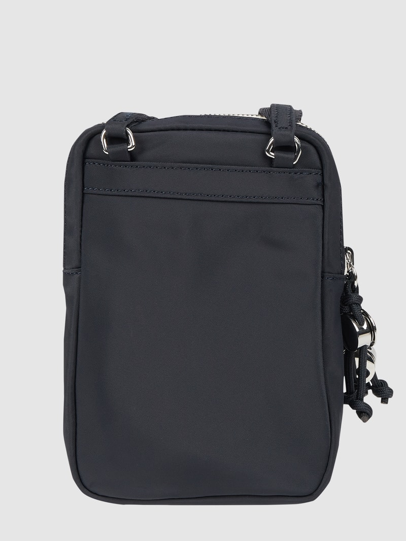 Handytasche mit Metall-Logo Modell 'Maria' in marineblau