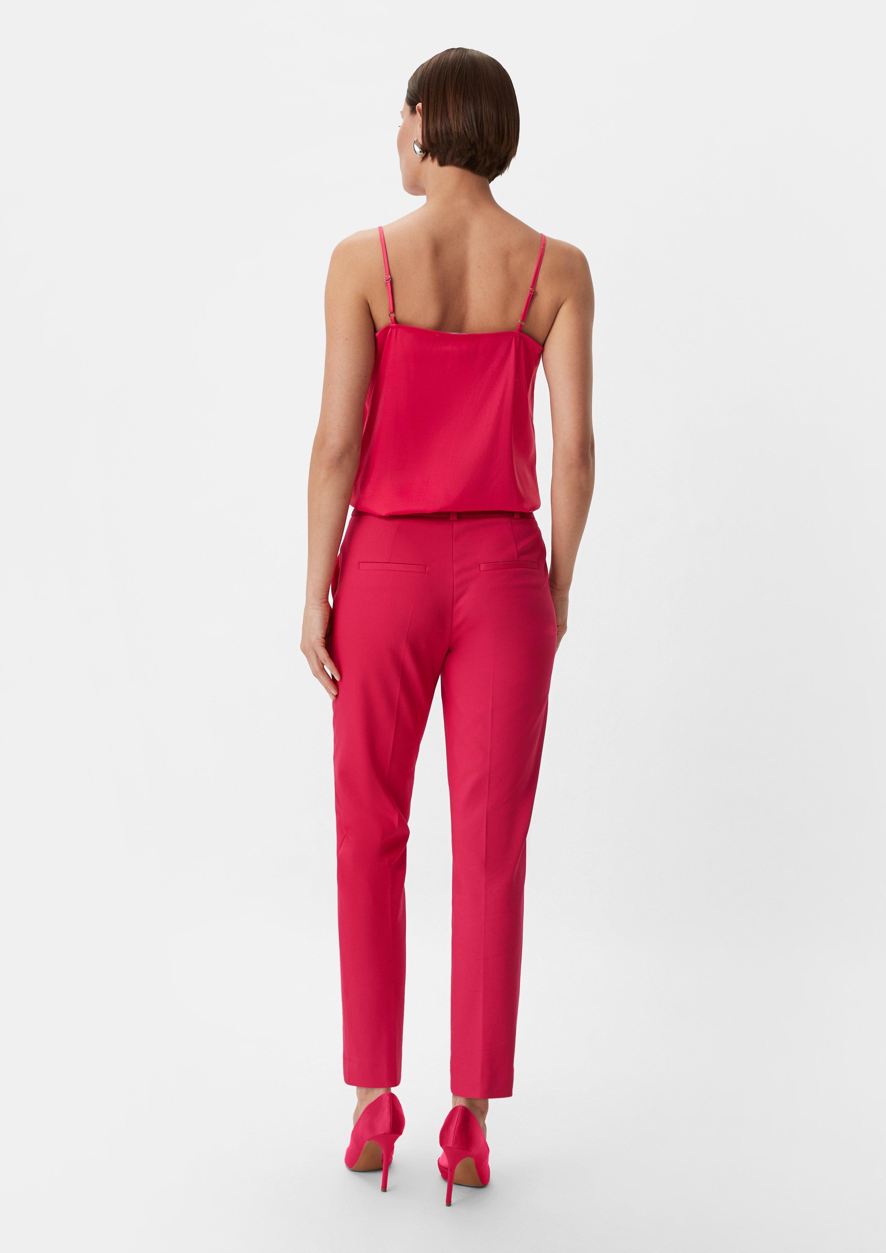 Regular: Hose mit Bügelfalten - pink