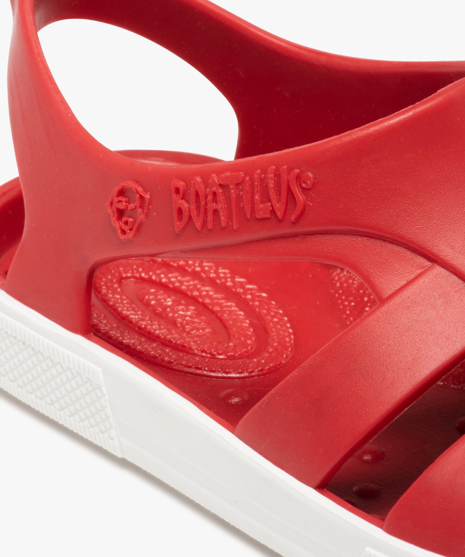 Sandales de plage enfant à brides souples - Boatilus rouge | GEMO