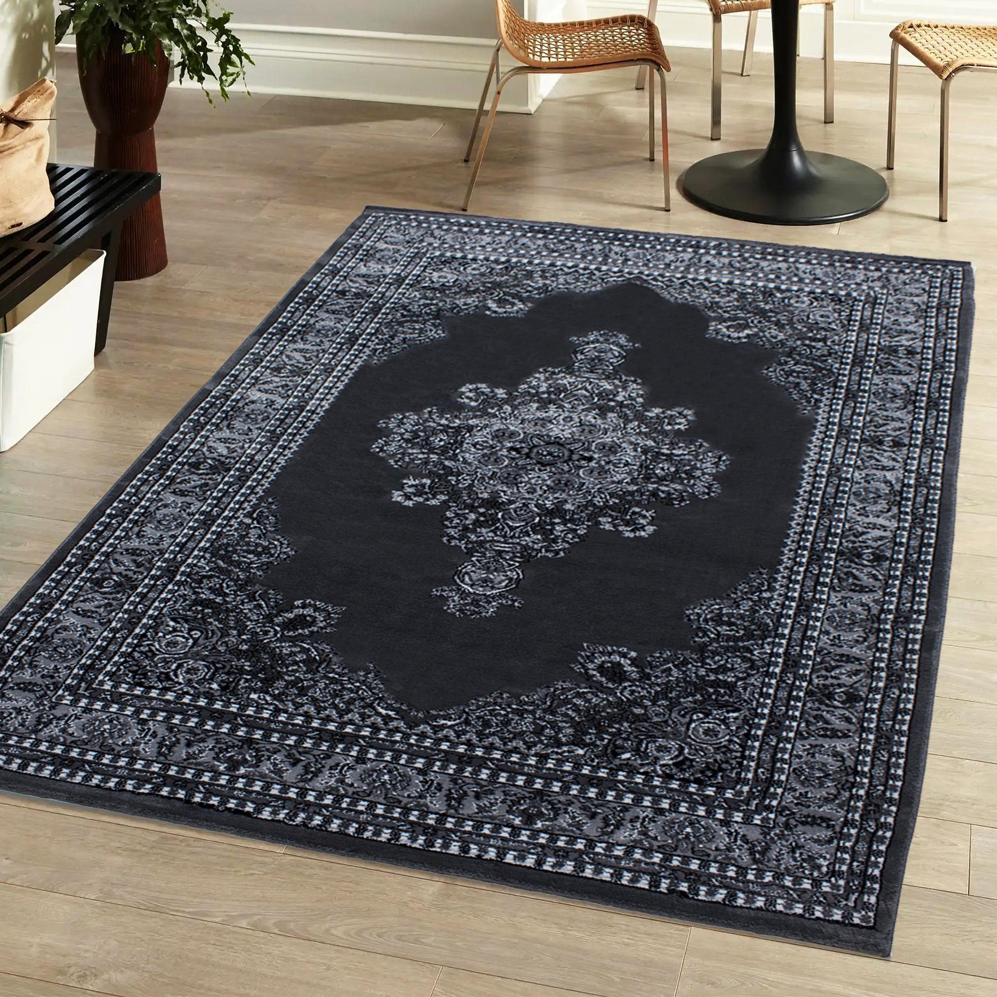 Orientteppich Vintageteppich Orientalischer Wohnzimmerteppich Kurzflorteppich, Miovani