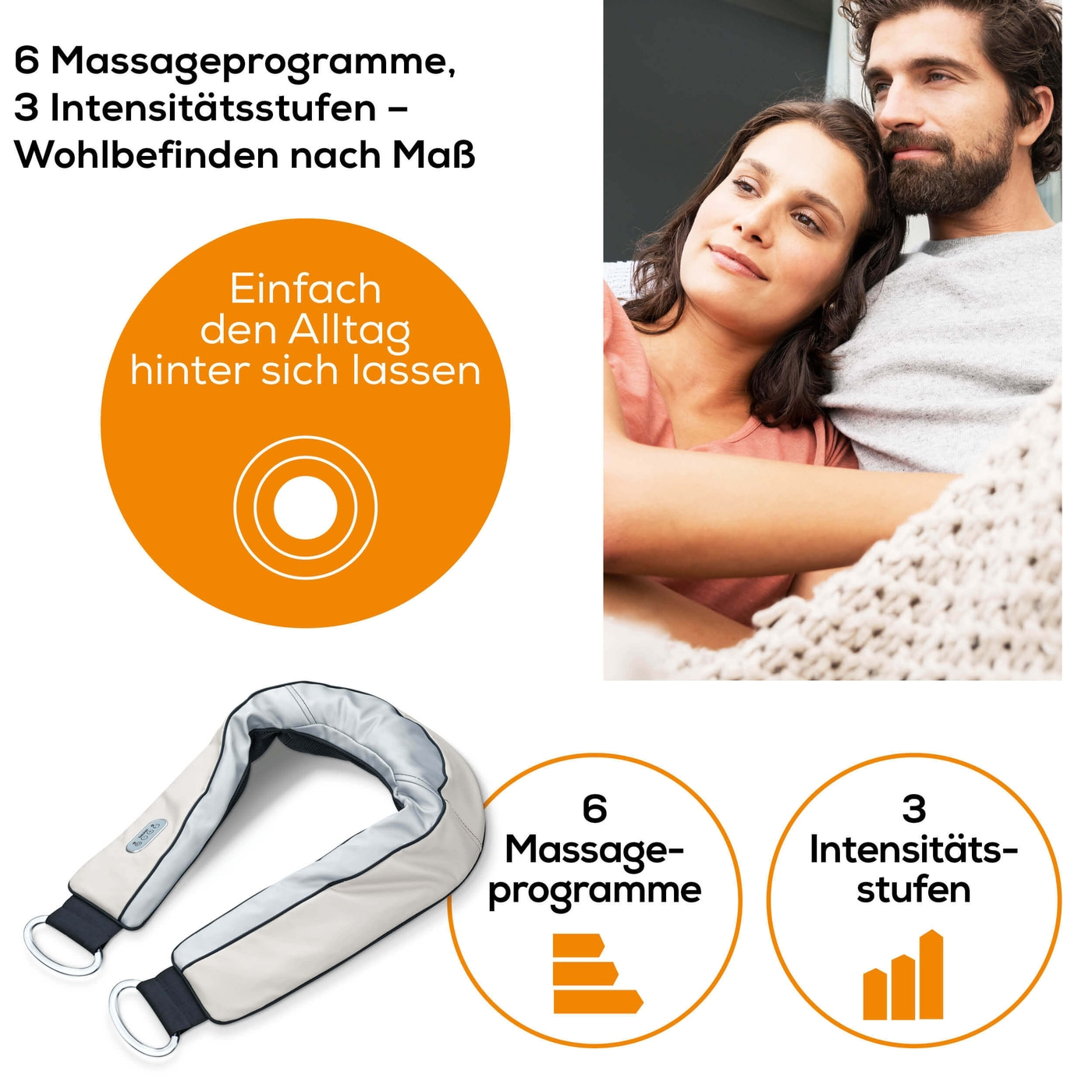 Beurer Nacken-Massagegerät - MG 150-Massagegerät mit Klopfmassage für Muskelverspannungen im Nackenbereich