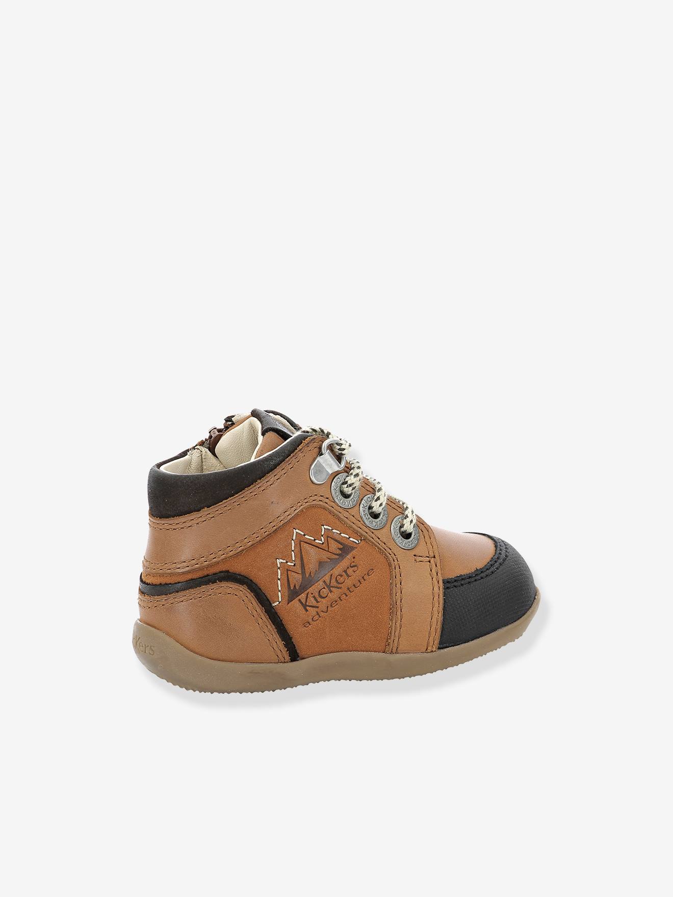 Bottillons bébé Bins Mountain KICKERS® 1ers pas caramel