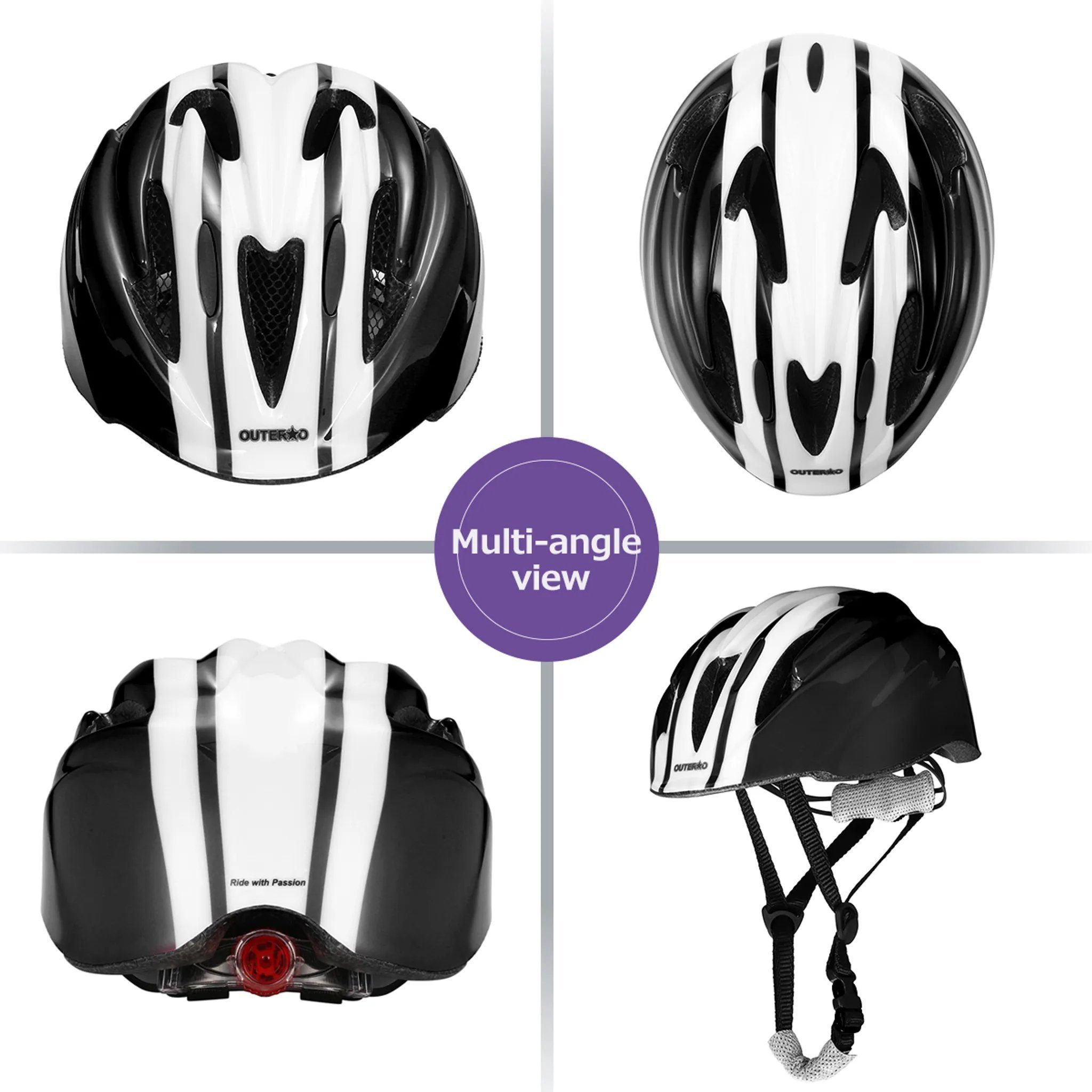 OUTERDO Outdoorhut Casco De Bicicleta: Fahrradhelm Sicher und stylisch! (1-St) besonders atmungsaktiv und äußerst robust