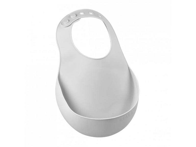 Bavoir silicone gris