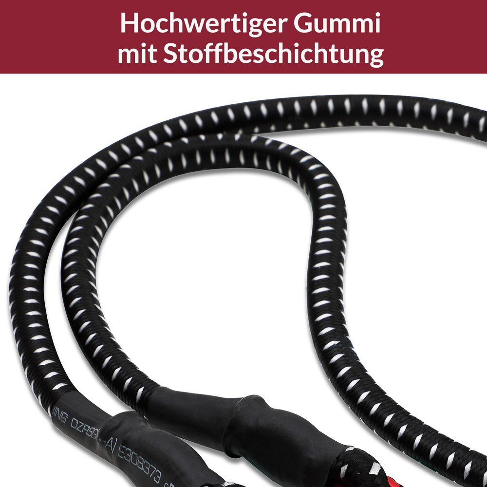 Deuba Spanngurt Deuba (2-St) 2x Gepäckspanner 100 cm stabile Karabinerhaken witterungsbeständig
