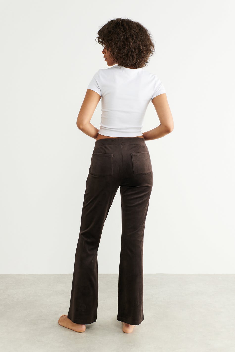 Velour trousers