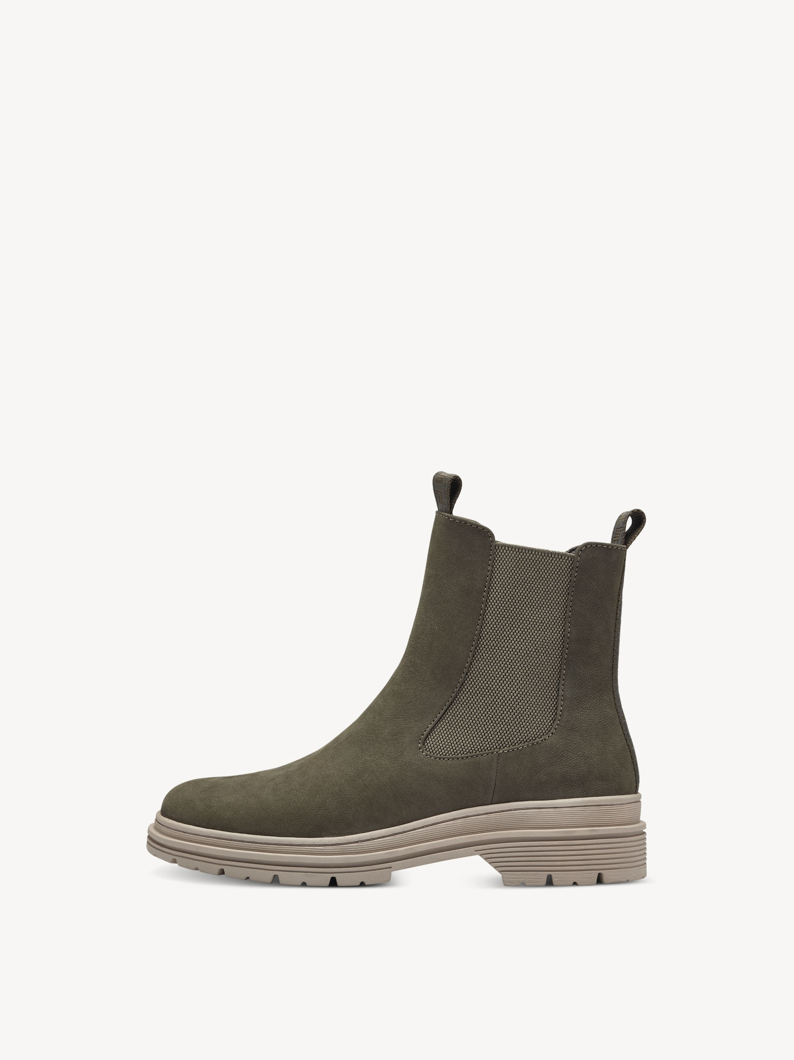 Bottine Chelsea en cuir - vert