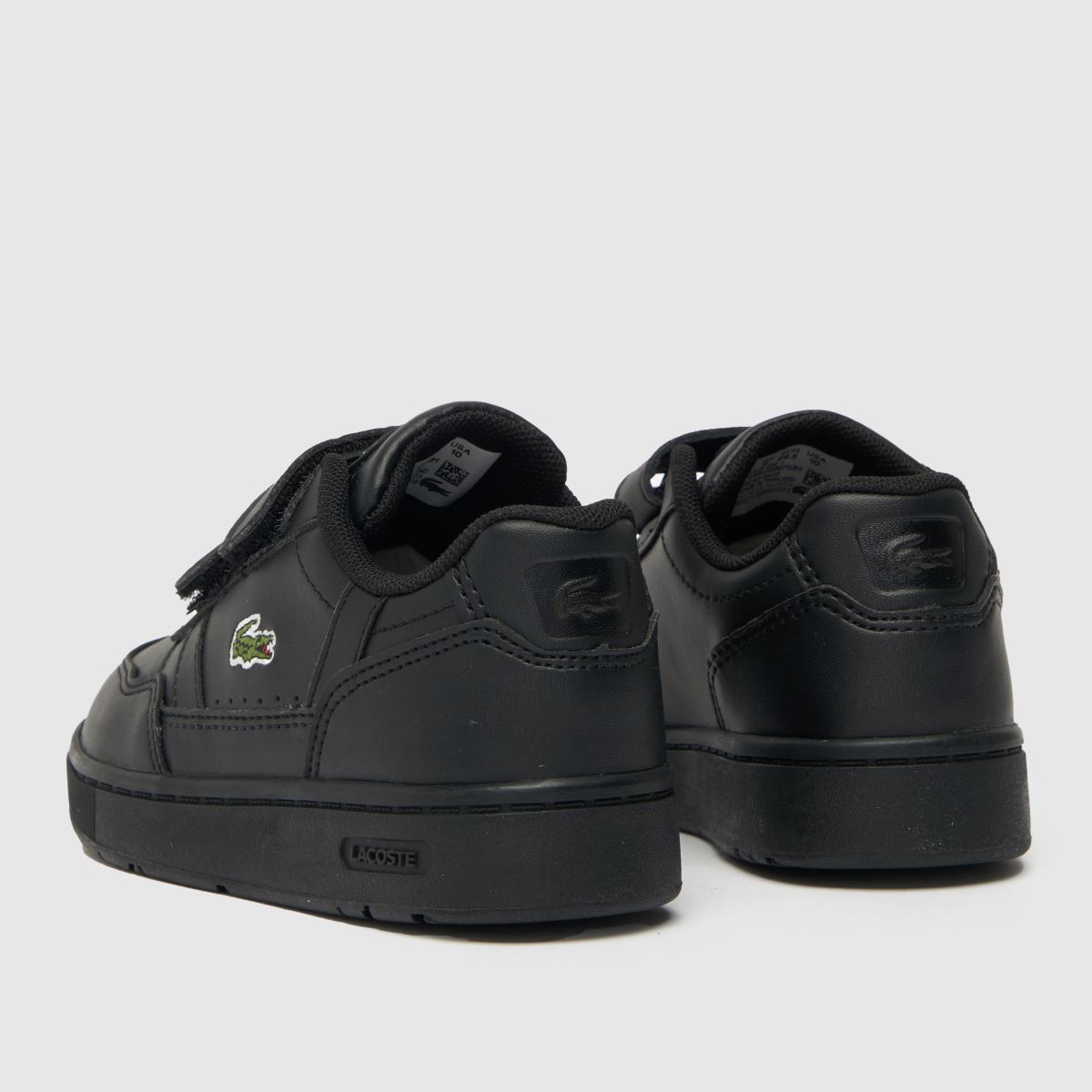 Černé batolecí tenisky Lacoste s klipem