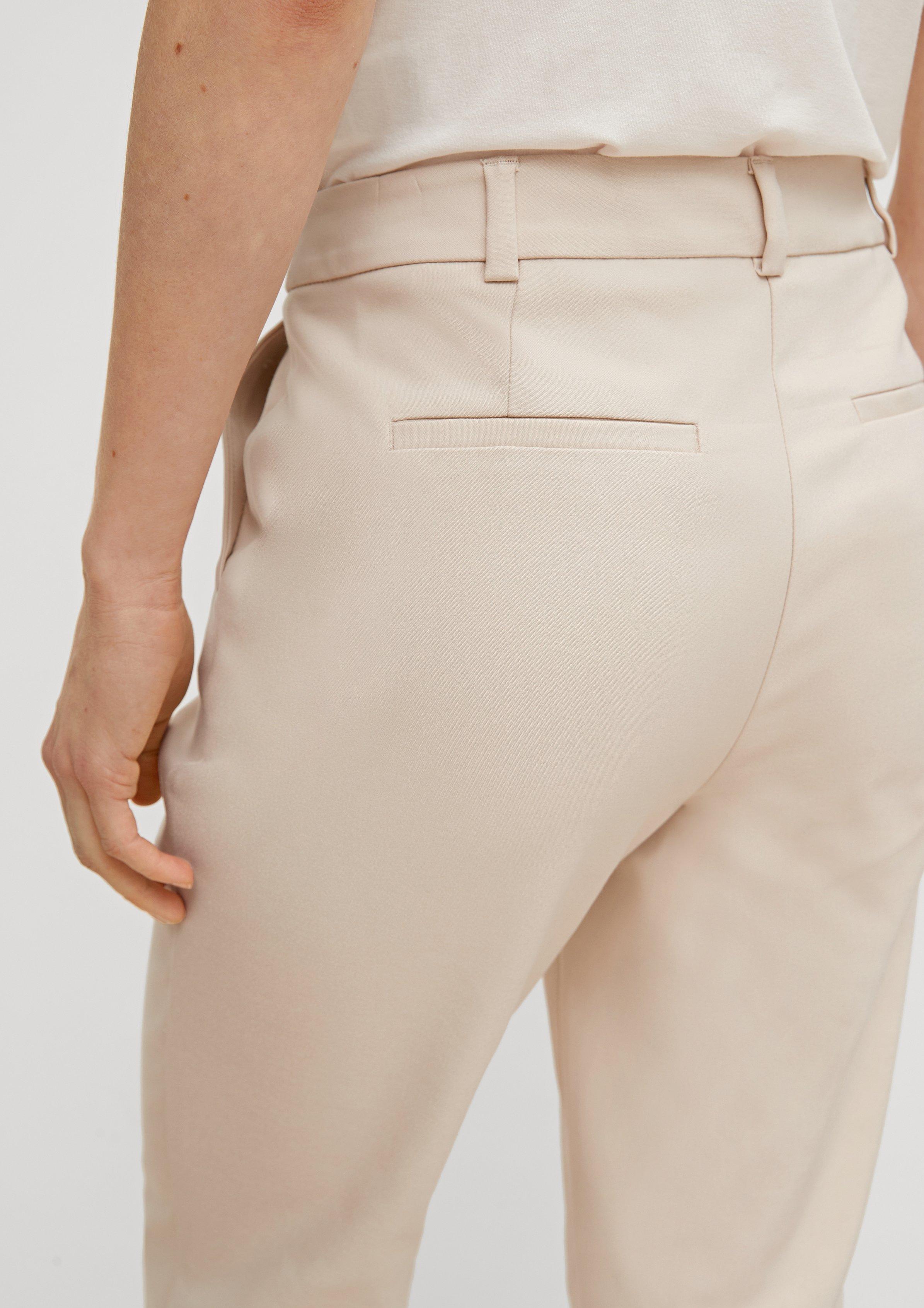 Slim: 7/8-Hose mit Tapered leg - beige