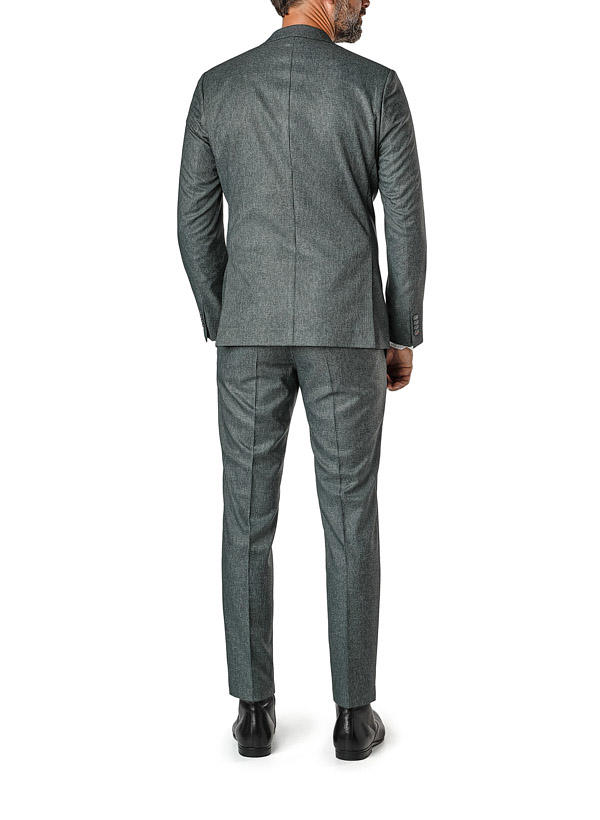 ROY ROBSON, Anzug, Slim Fit, Viskose-Stretch halbgefüttert, grau gemustert