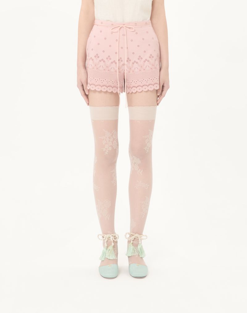 Shorts em Sangallo com motivo Fleur A Jours Daisy