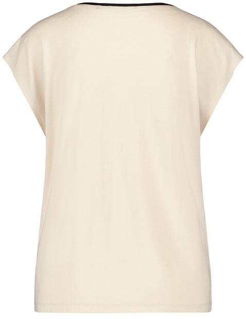 Shirt mit bedruckter Satin-Front