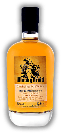 Fary Lochan Whisky Druid Single Cask 5 Years 2016/2022 Bourbon Barrel #2016-15 57,3% Fary Lochan Whisky Druid Single Cask 5 Years 2016/2022 Bourbon Barrel #2016-15 57,3% Rauchiges Whisky Druid Single Cask von Fary Lochan. Alter 16/22 - 0,7	 Liter - V