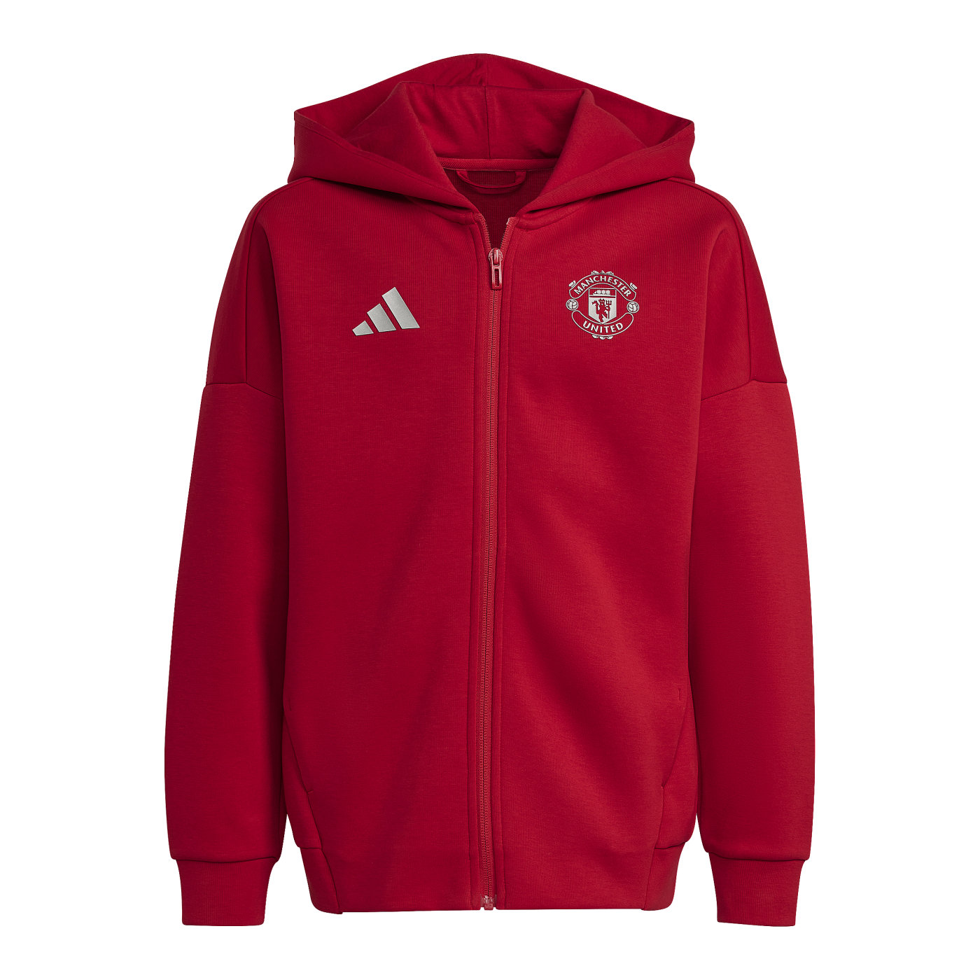 adidas Manchester United Anthem Jacke Kids Rot