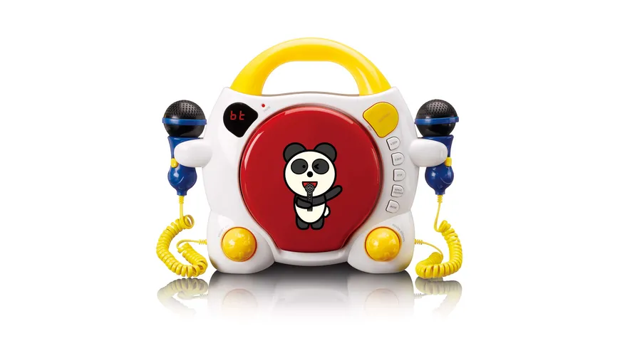 Lenco KCD-011KIDS - Tragbarer Karaoke-CD-Player mit Bluetooth® für Kinder - Mehrfarbig