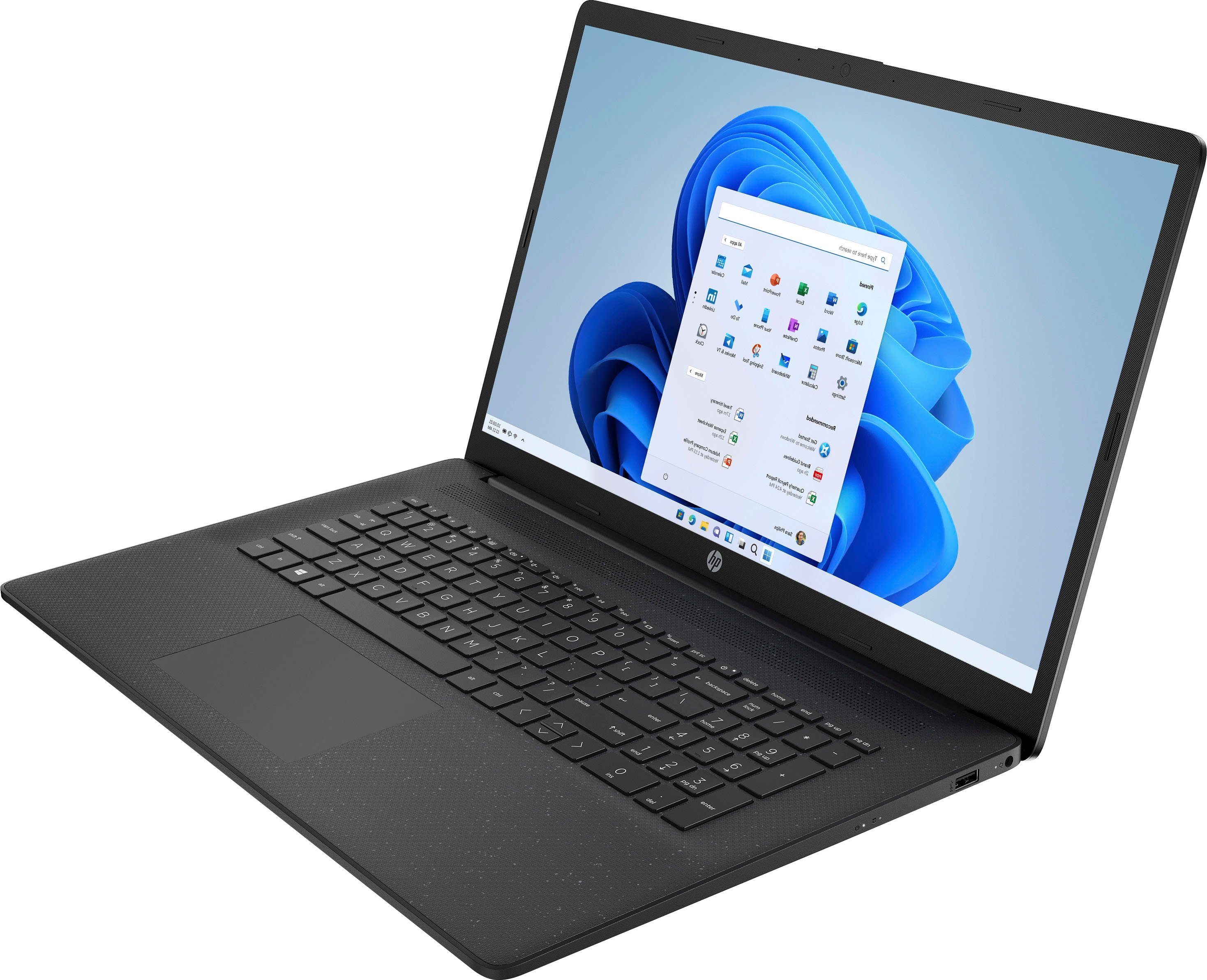 HP 17-cn0206ng Notebook (43,9 cm/17,3 Zoll, Intel Celeron N4120, UHD Graphics 600, 256 GB SSD)