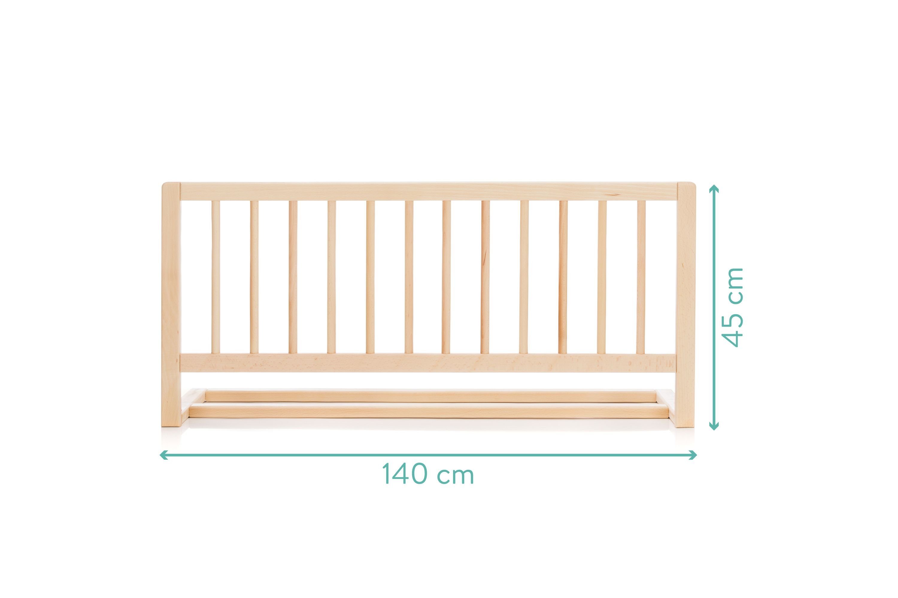 Fillikid Treppenschutzgitter Fillikid Bettgitter Holz Exclusiv (100 x 45 cm)