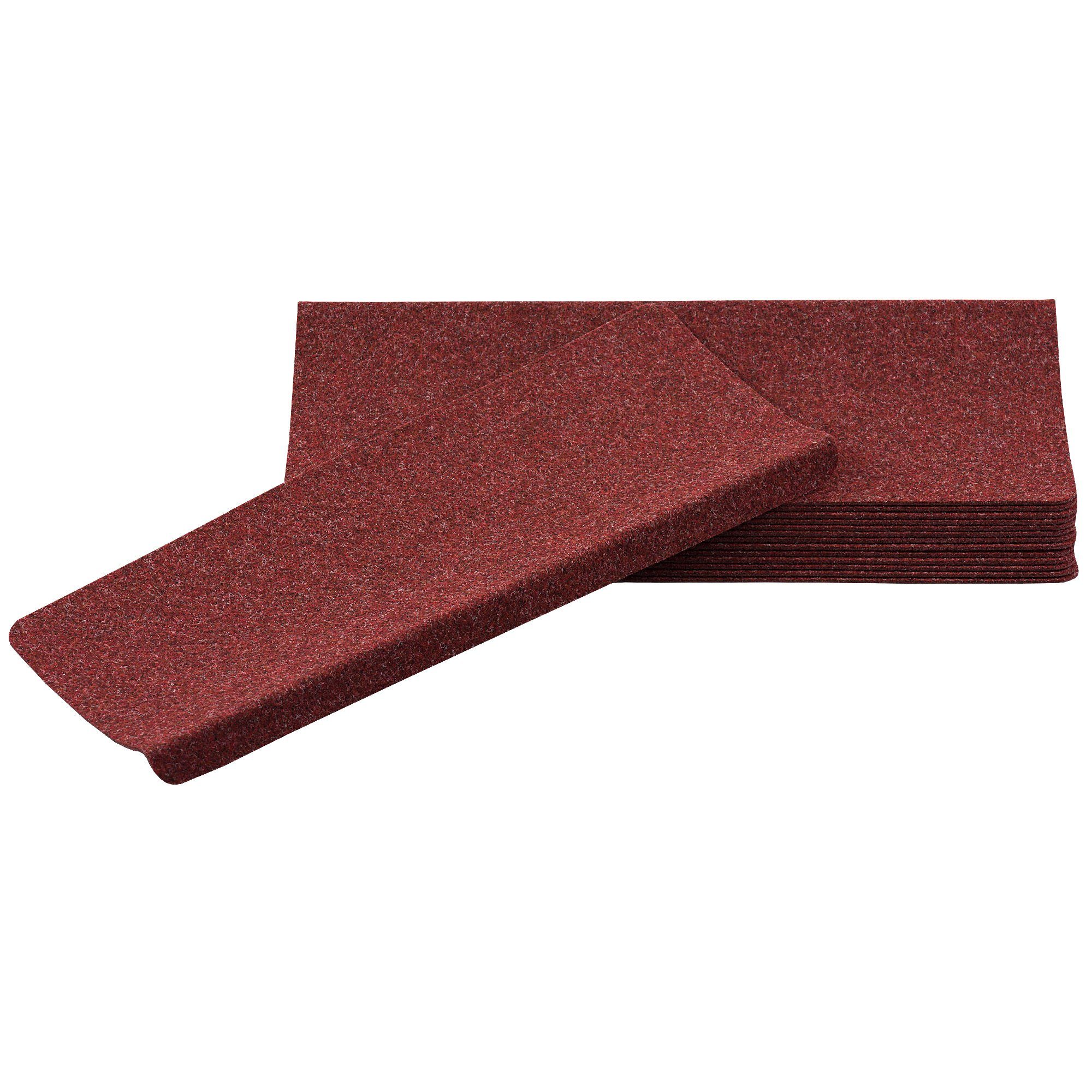 Stufenmatte Trend Nadelfilz Stufenmatte Bent 15er-Set, Pergamon, Eckig, Höhe: 8 mm