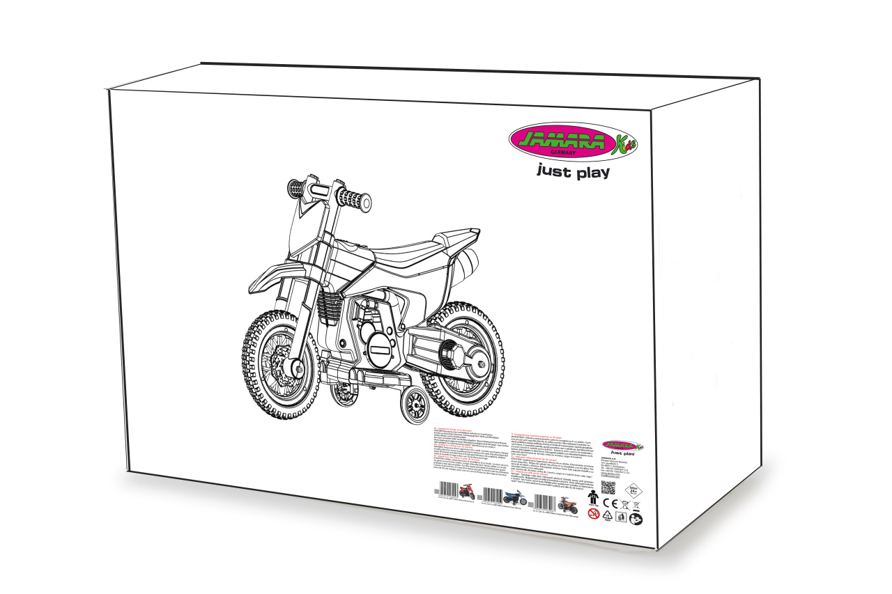 Jamara e.K. JAMARA-460678-Ride-on Motorrad Power Bike blau 6V