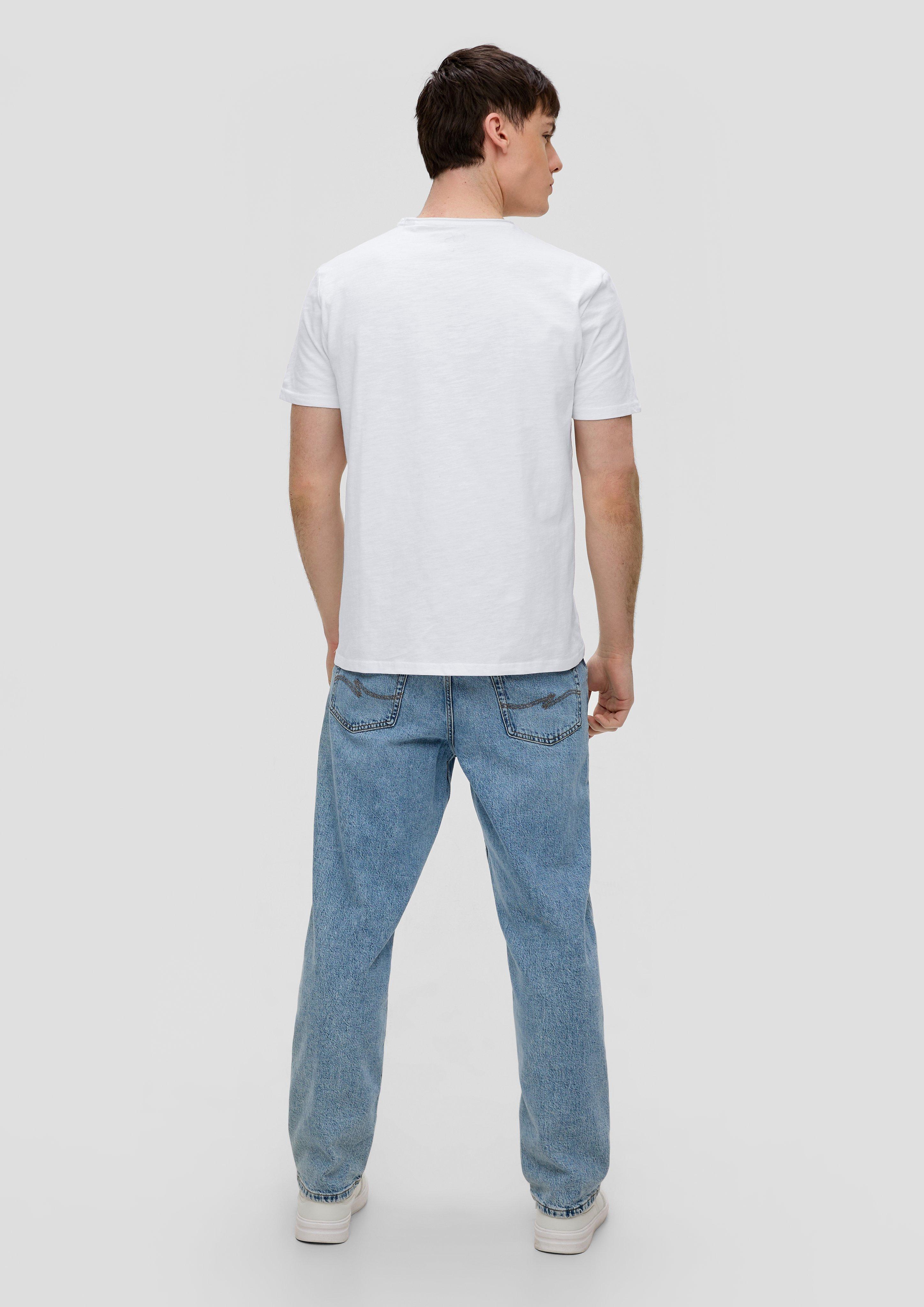 Baumwollshirt mit Flammgarn-Struktur  2141633-0100