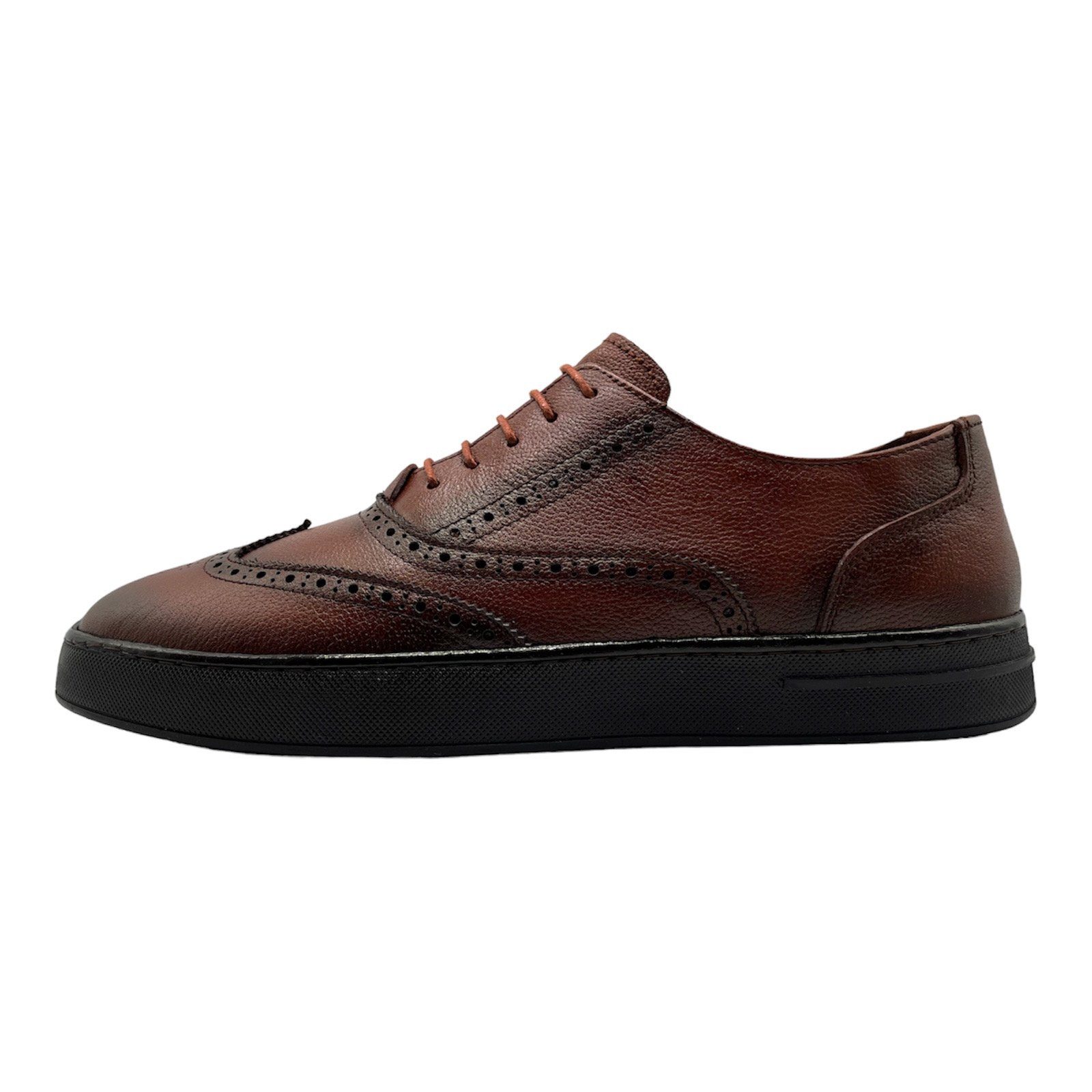 Humes Businessschuh Brauner Schnürschuh aus echtem Leder Halbschuhe Schnürschuh