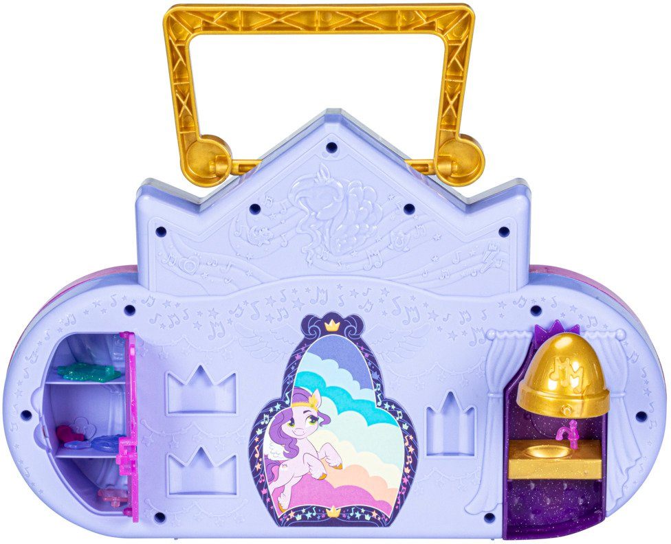 Hasbro Spielwelt My Little Pony Zaubermelodie Radio, mit Spielfiguren Sunny, Pipp und Sparky