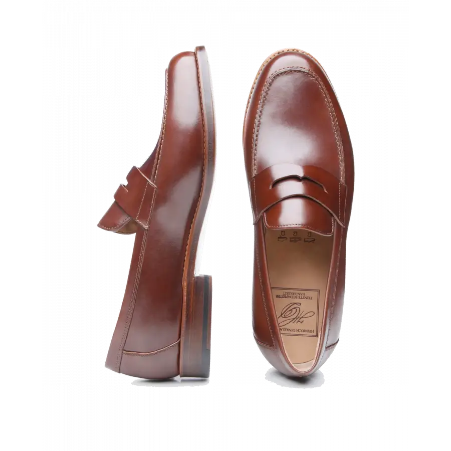 Heinrich Dinkelacker - Loafer WIEN PLAIN AC Antikcalf - braun