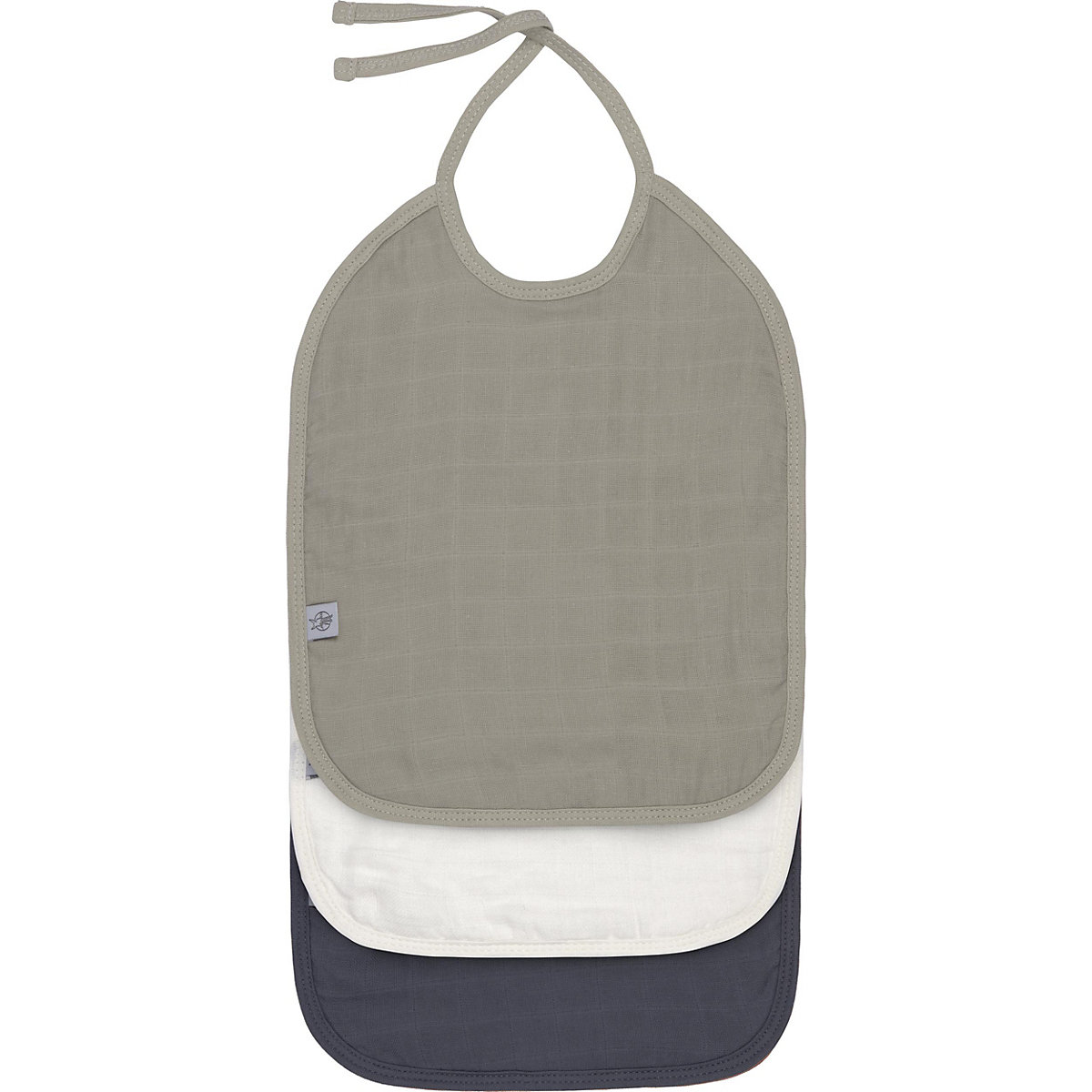 Lätzchen aus Mull, Frottee, Medium, 3-tlg., Multi-coloured 1