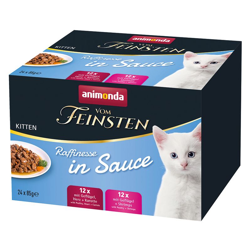 Mixpaket animonda vom Feinsten Kitten Raffinesse in Sauce | bitiba