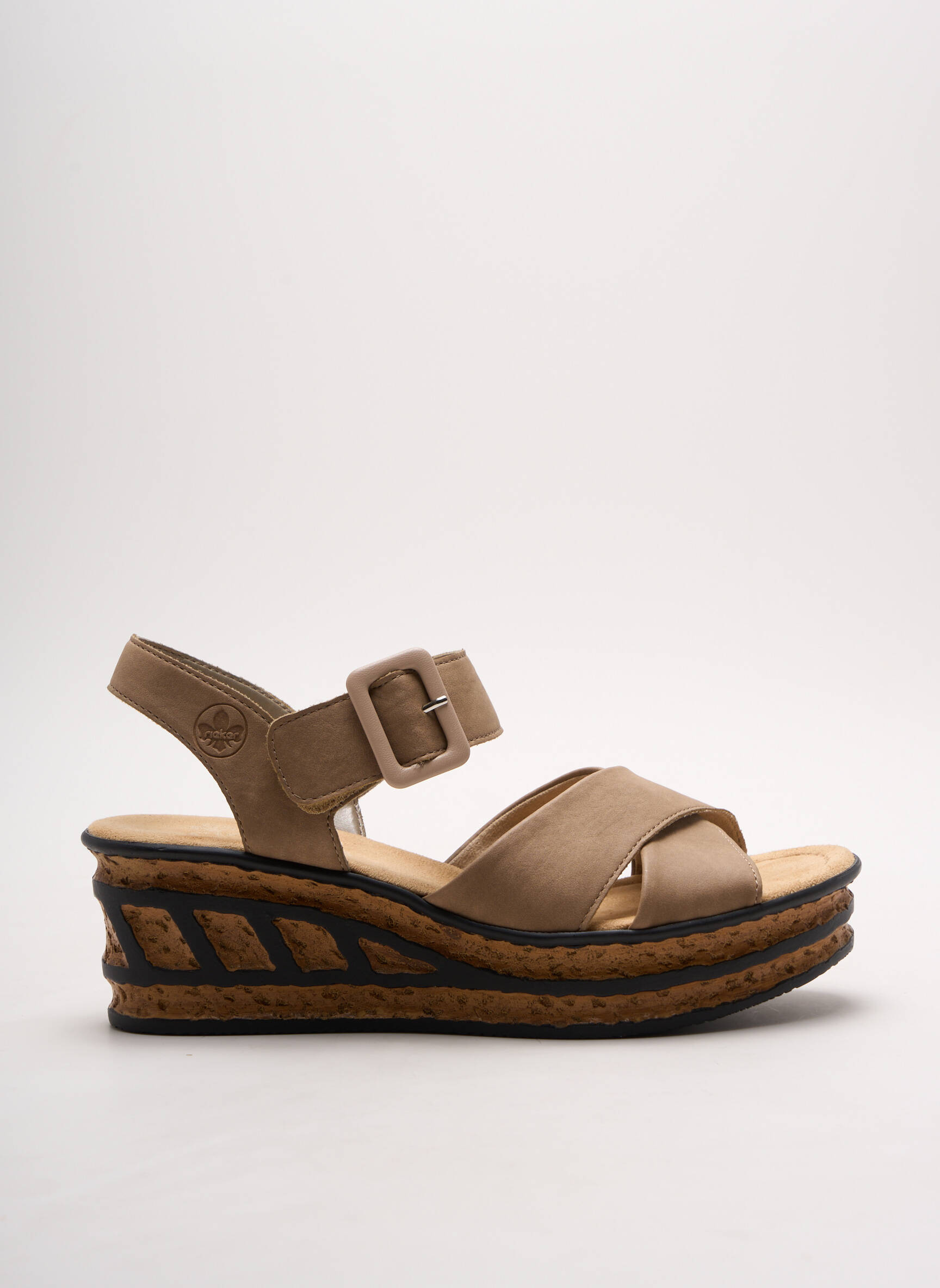 Rieker Sandales Nu Pieds Femme couleur marron