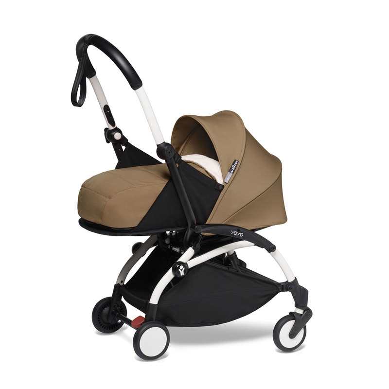 Poussette YOYO2 4 roues châssis blanc assise 0+ toffee Babyzen