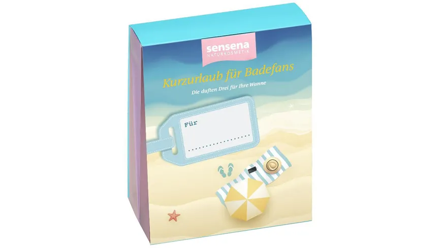 sensena NATURKOSMETIK Bade-Trio Kurzurlaub für Badefans
