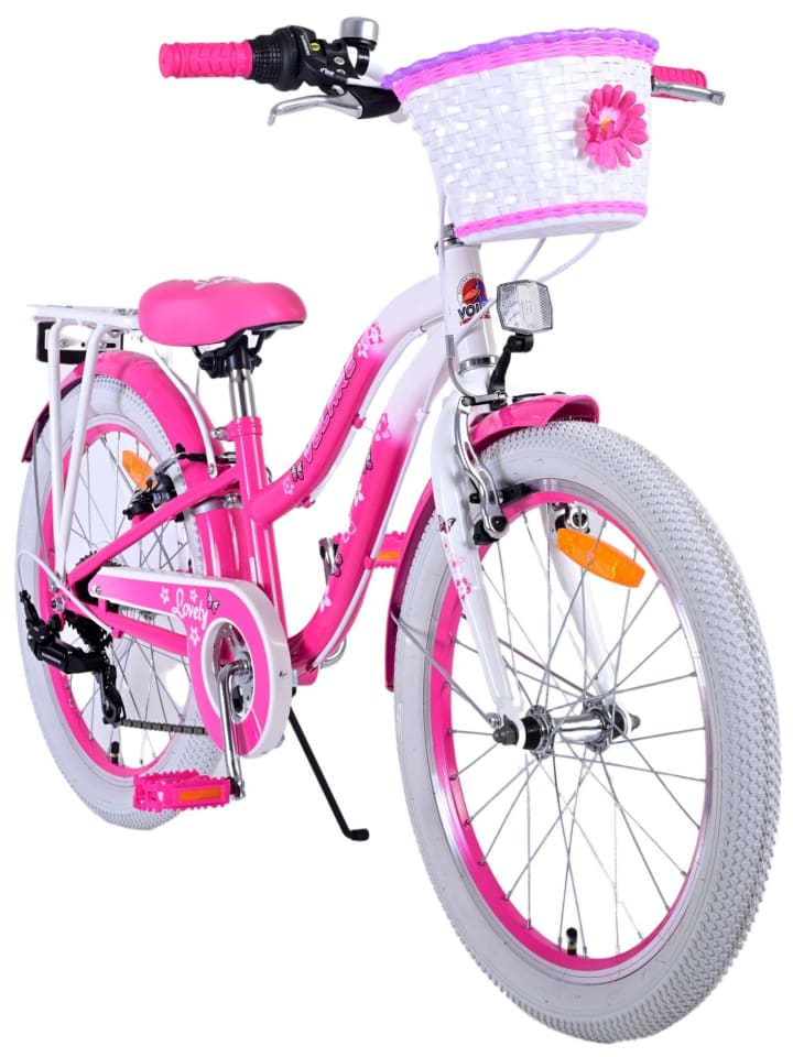 Volare Kinderfahrrad Lovely Fahrrad für Mädchen 20 Zoll Kinderrad in Rosa 6 Jahre günstig kaufen onesize
