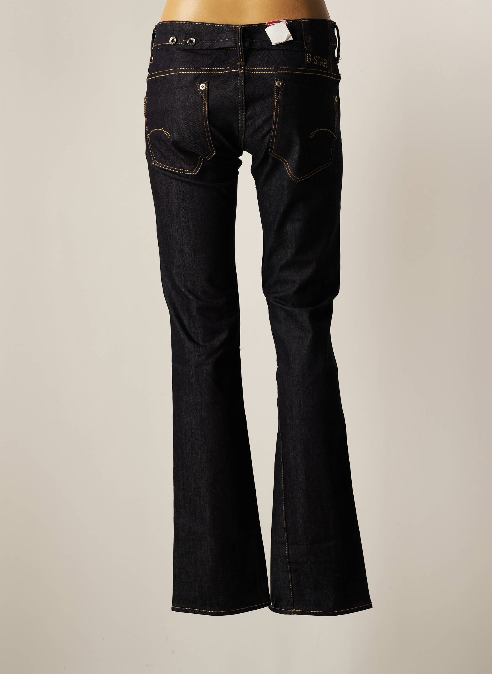 Raw 7 Jeans Coupe Droite Femme couleur bleu