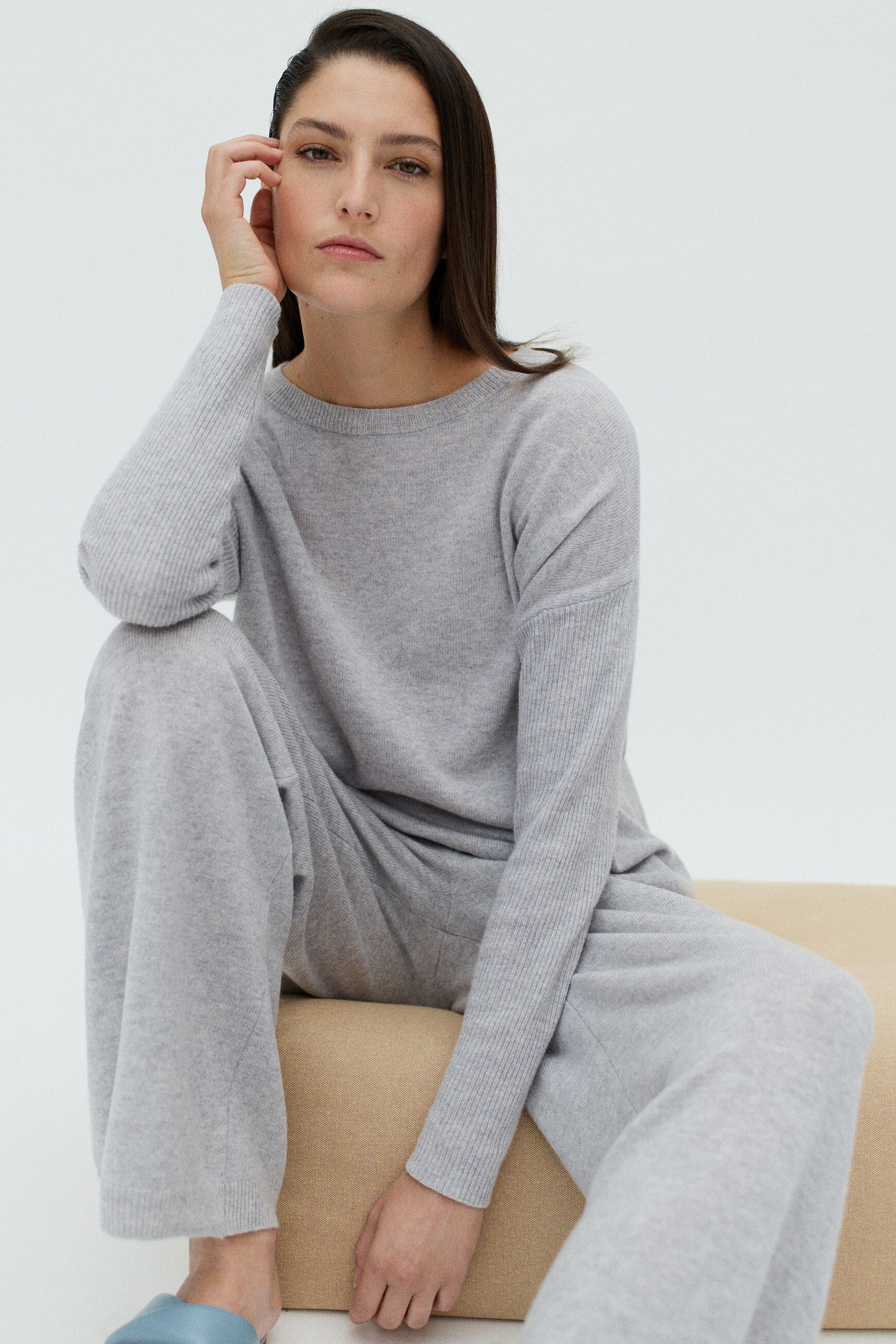 pull gabriela gris clair femme