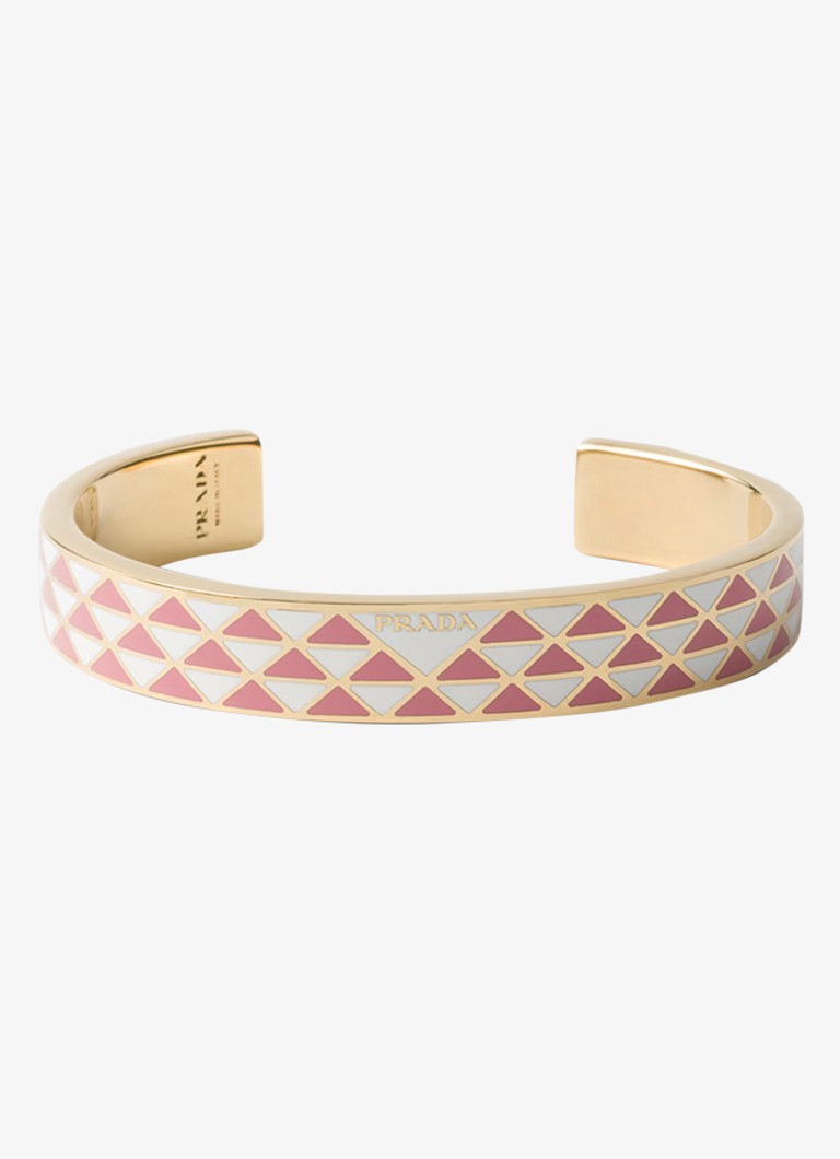 Bracciale con logo Prada