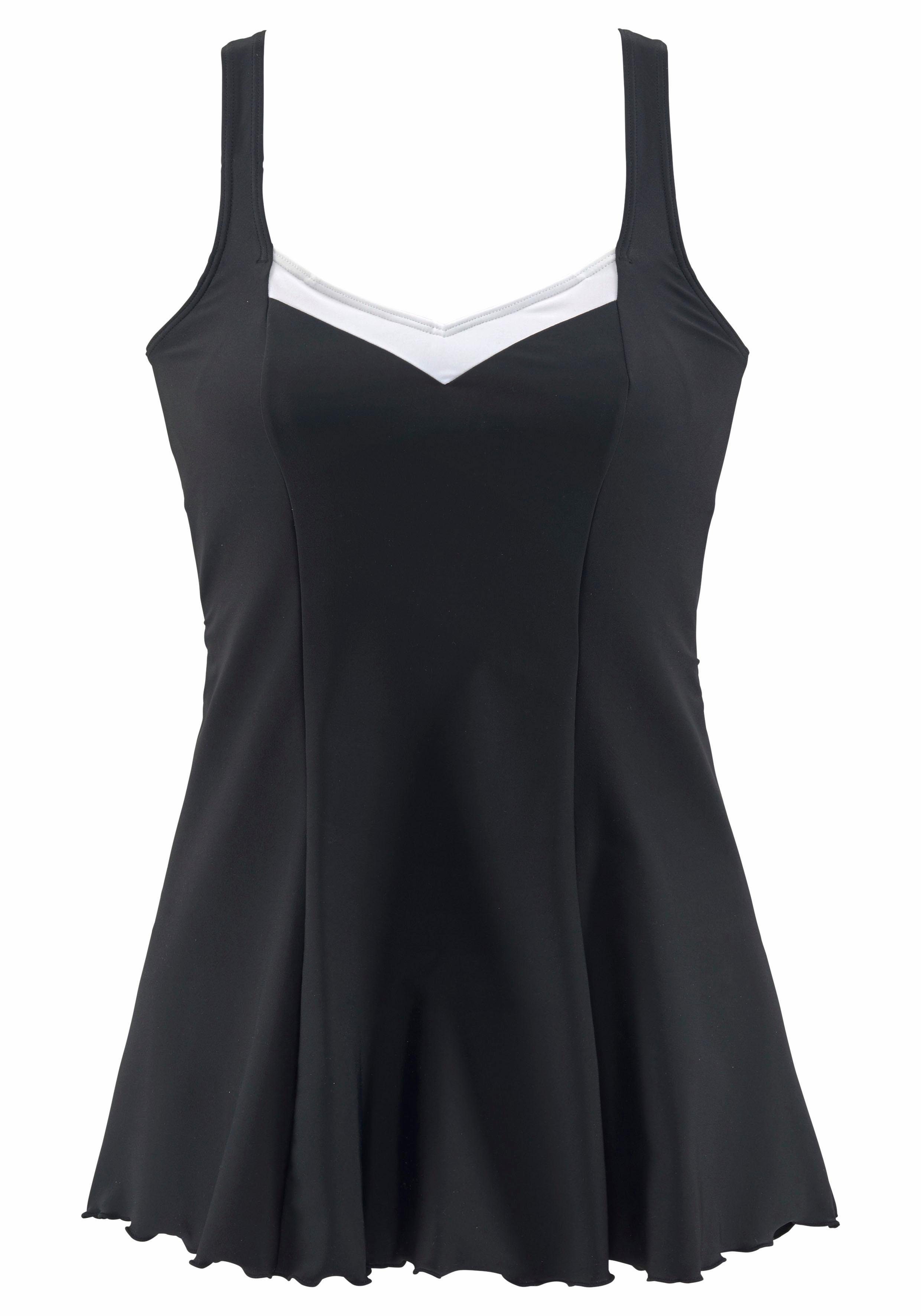 LASCANA Badekleid mit Kontrasteinsätzen und Shaping-Effekt