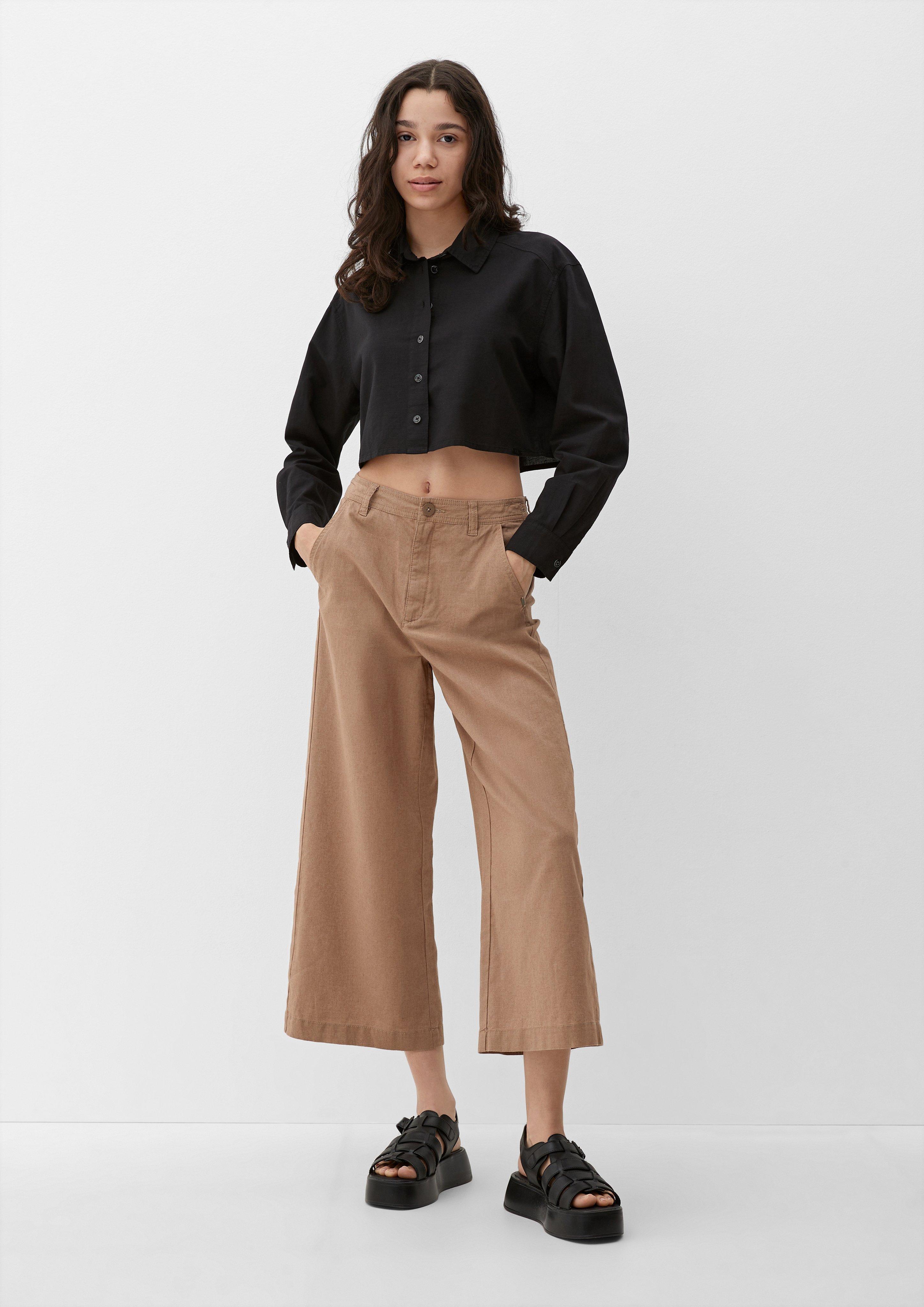 Regular: Culotte aus Leinenmix  2127625-8581
