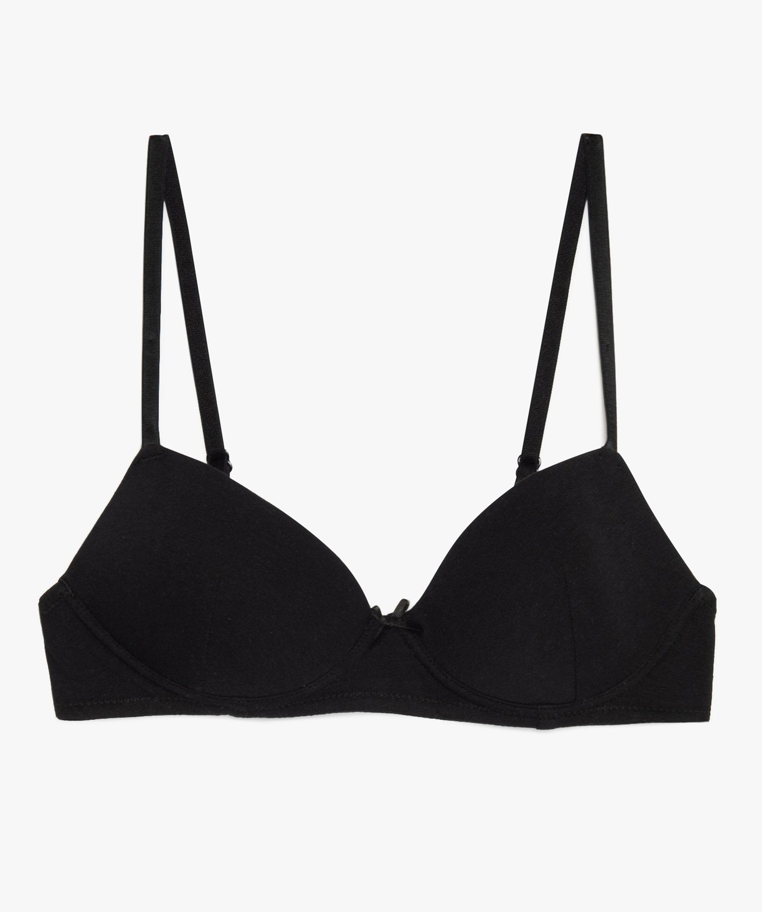 Soutien-gorge avec bonnets paddés fille noir | GEMO