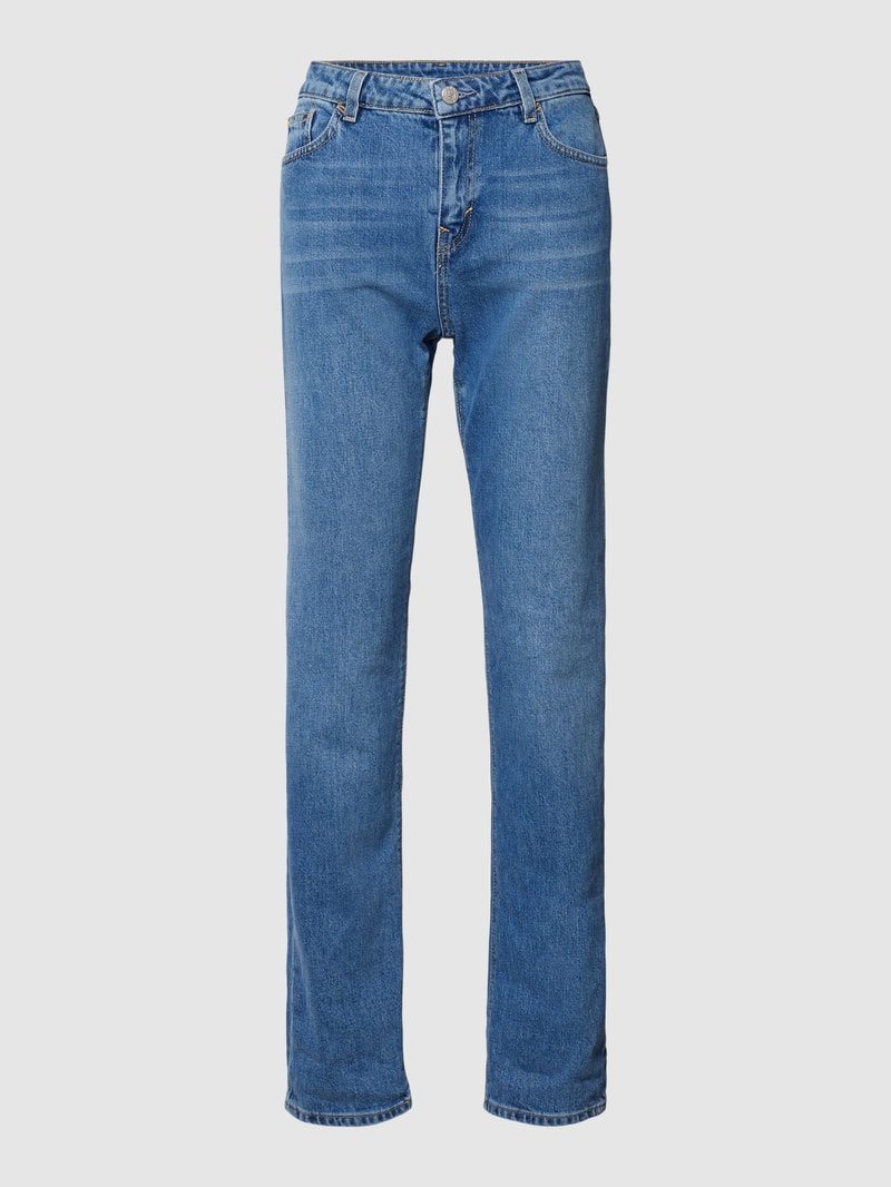 Straight Fit Jeans im 5-Pocket-Design in blau
