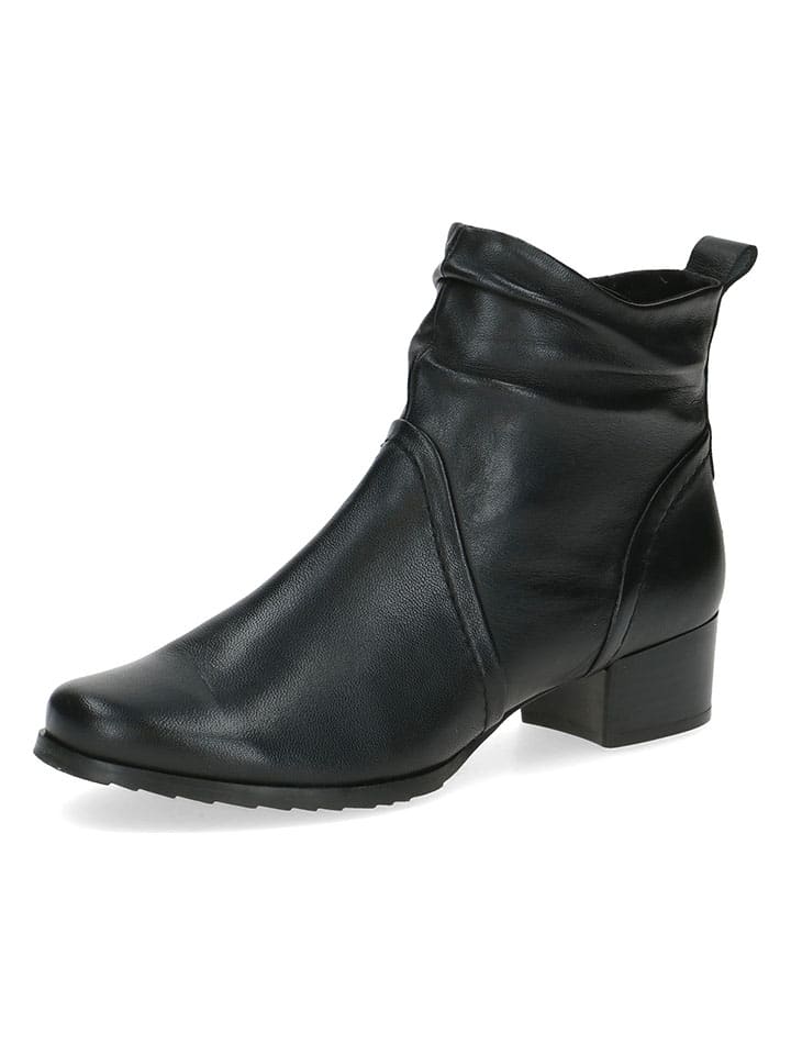 Caprice Leder-Stiefeletten in Schwarz günstig kaufen
