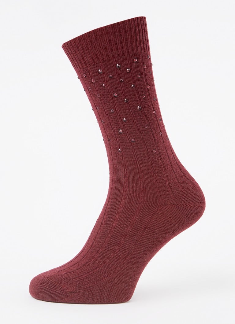 Sandro Socks in cashmere blend with rhinestones