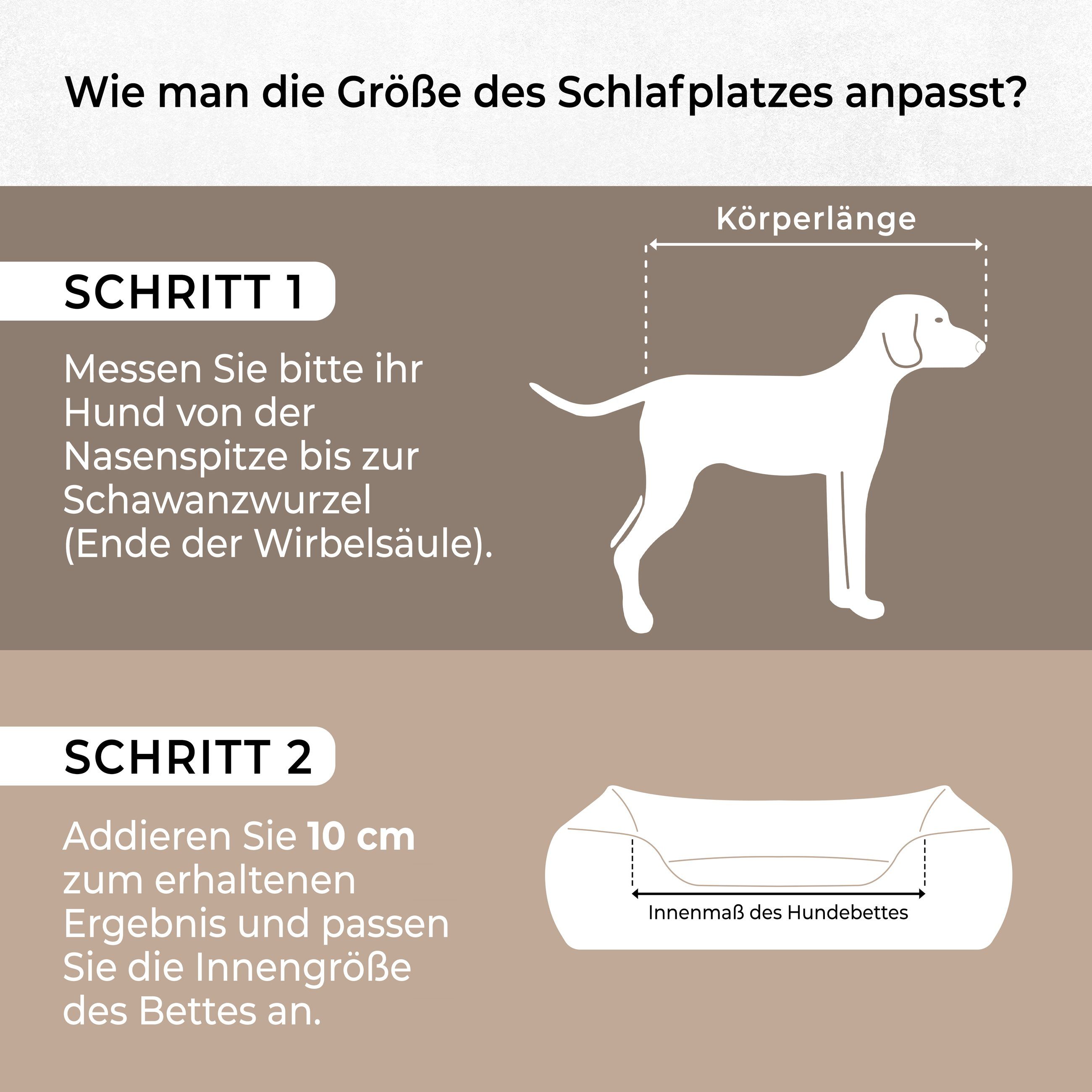 Bjird Tierbett Hundebett aus 600D Oxford Gewebe 