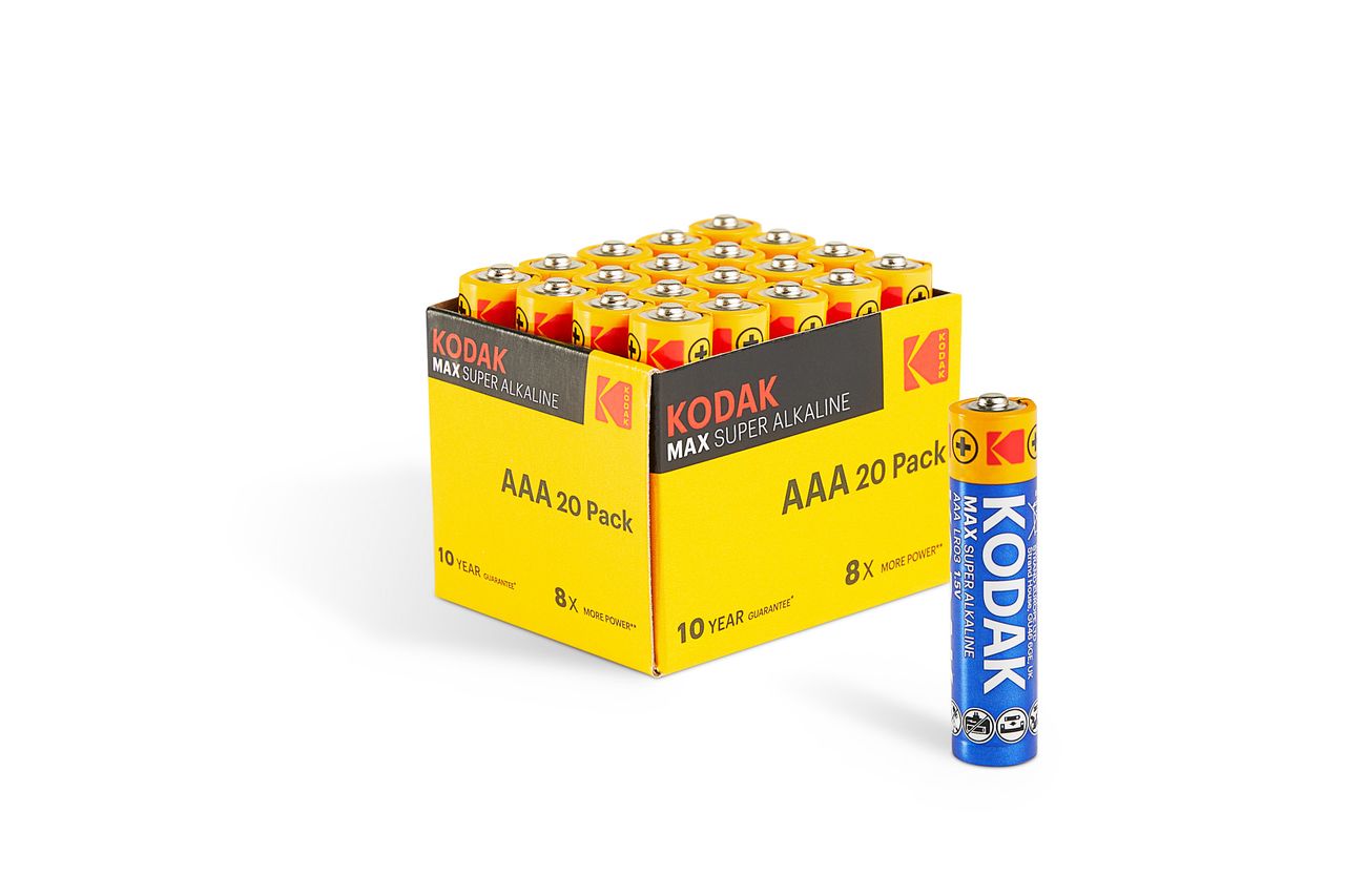 Kodak Kodak MAX Alkaline-Batterien - AAA 20er-Pack