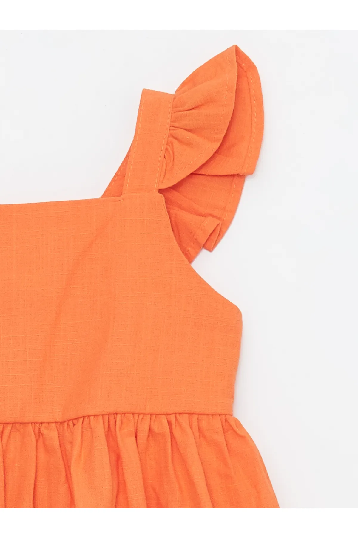 LC Waikiki  Basic-Babykleid für Mädchen mit quadratischem Ausschnitt und Trägern